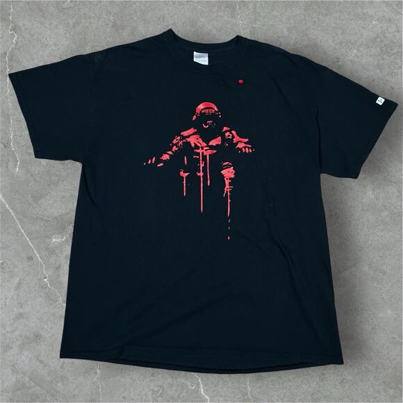 EA Titanfall Video Game Promo T-Shirt Size XL Black Respawn Gamer Red Variant - Picture 1 of 7
